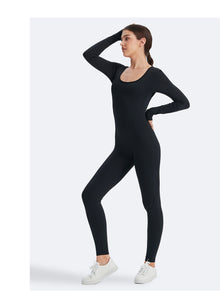 Open Back Jumpsuit | Inky Black