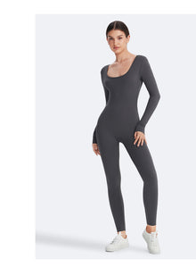 Open Back Jumpsuit | Slate Gray