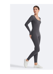Open Back Jumpsuit | Slate Gray