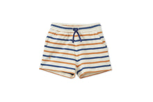 Unisex | Organic Cotton Shorts | Mustard/Navy Stripe