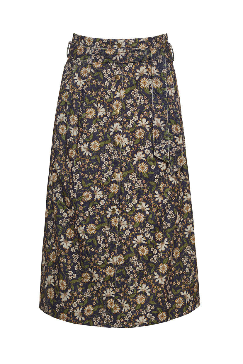 Oslo Skirt | Millerfleur Evening Blue