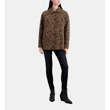 Overshirt Jacket In Wool Blend | Women | Leopard