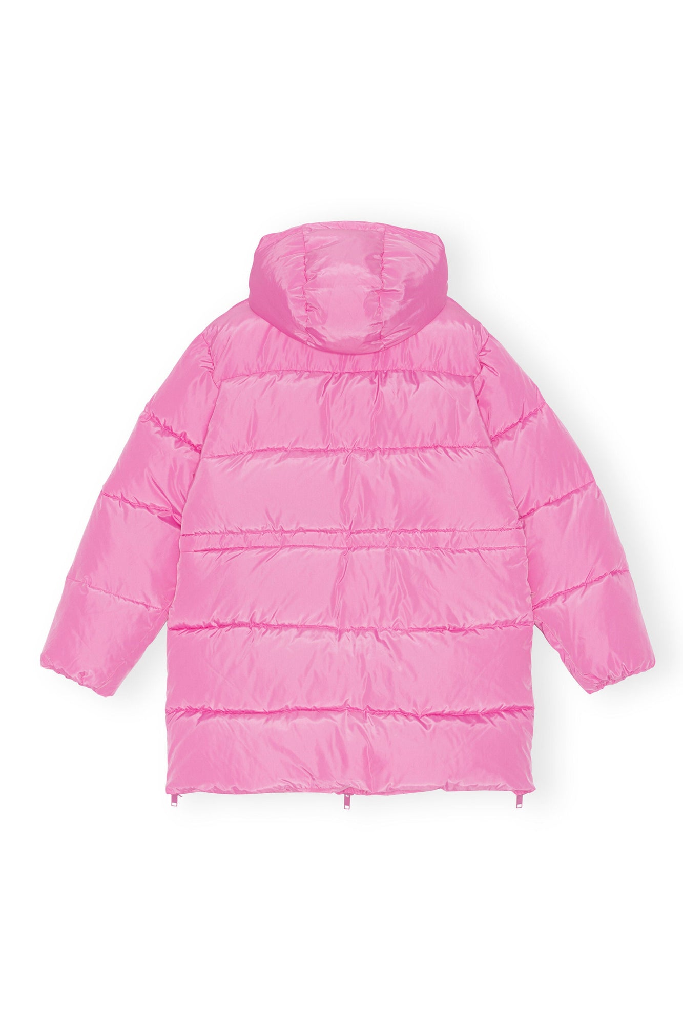 Oversized Tech Puffer Midi Jacket | Cyclamen