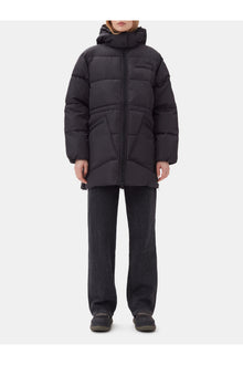 Oversized Tech Puffer Midi Jacket | Phantom