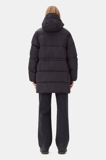 Oversized Tech Puffer Midi Jacket | Phantom