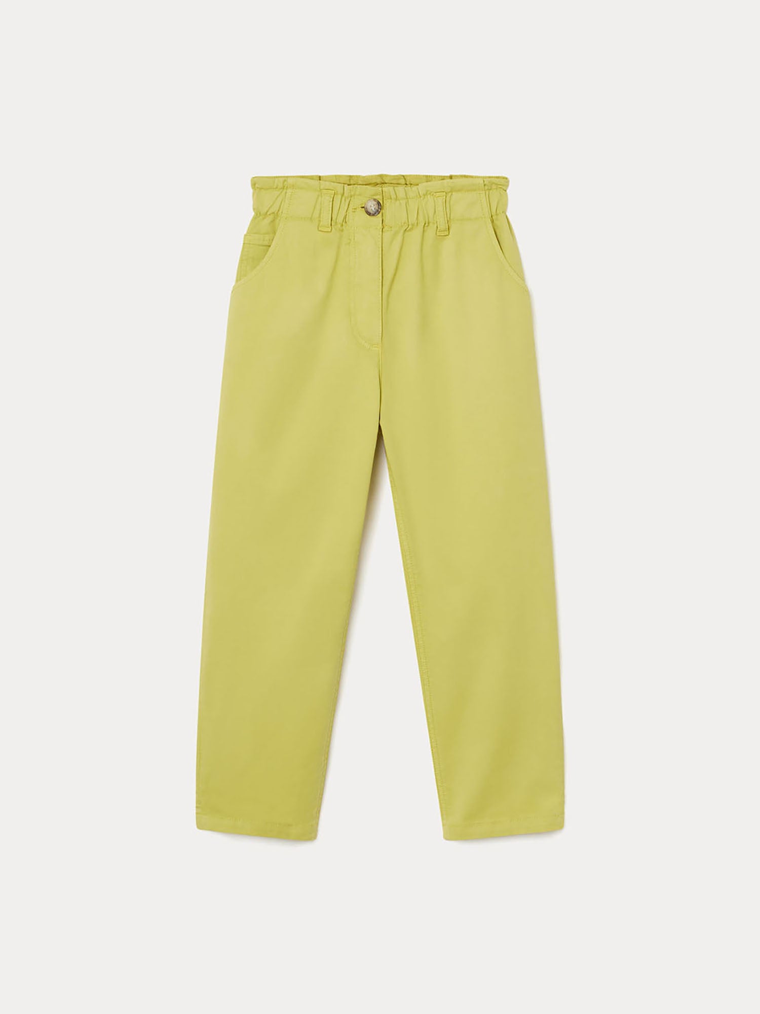 Girl | Mom Style Pants For Girls | Acid Yellow