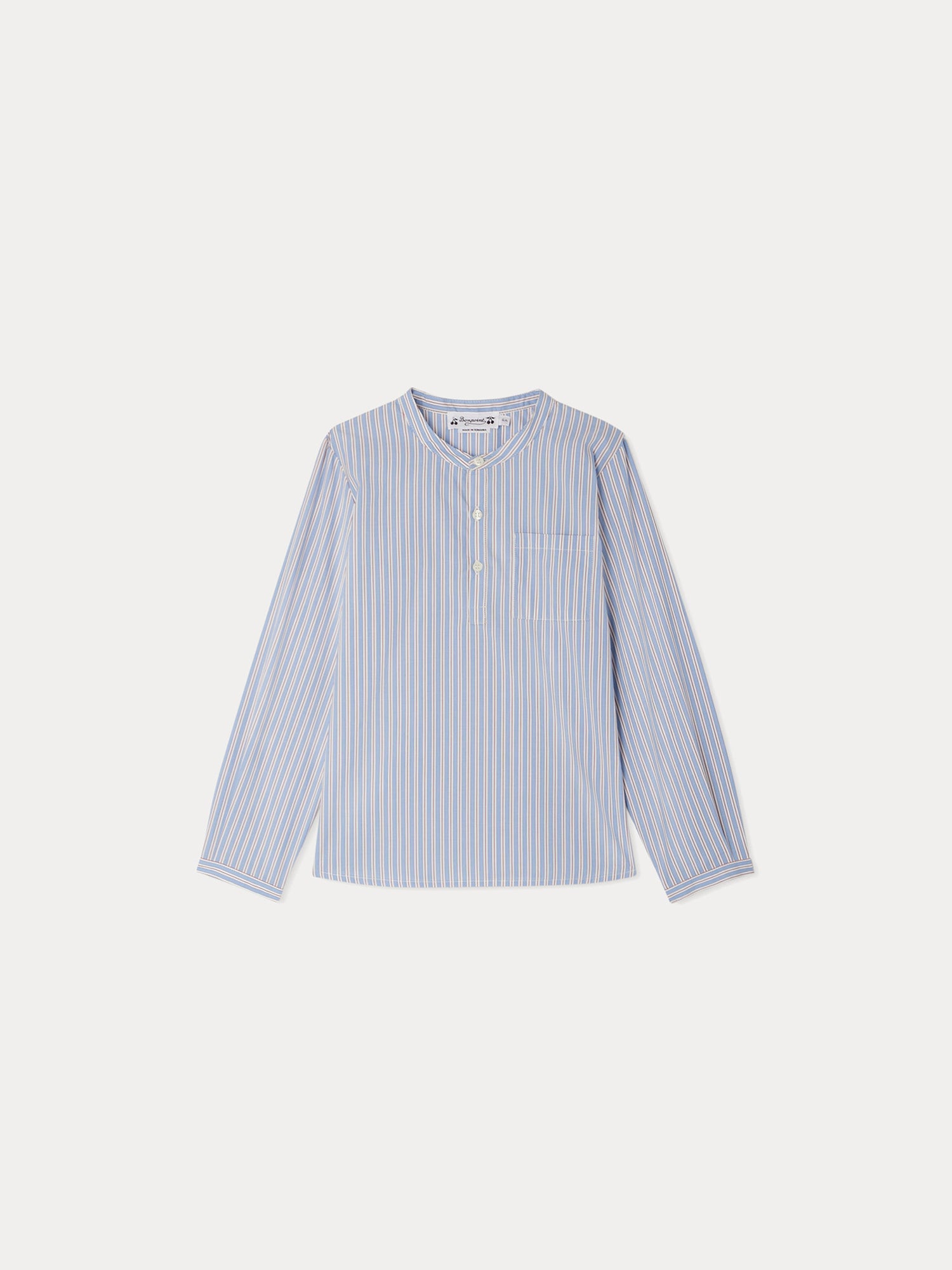 Boy | Artiste Shirt With Blue Stripes | Medium Blue