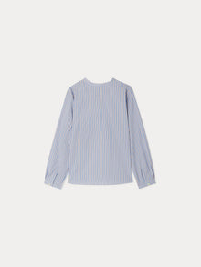 Boy | Artiste Shirt With Blue Stripes | Medium Blue