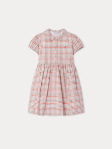 Girl | Genereuse Checkered Dress | Terracotta