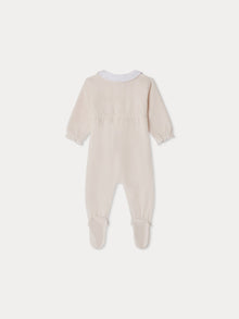 Girl | Tintina Embroidered Collar Pajamas | Pale Pink