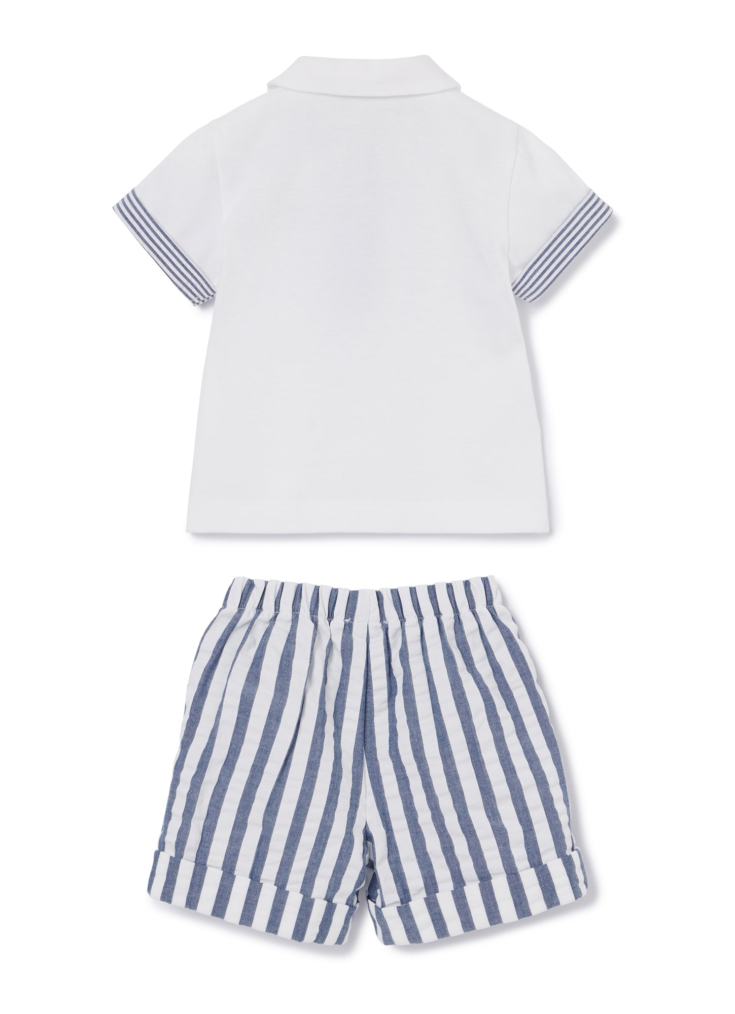 2-Piece Outfit | Bianco/Blue Denim