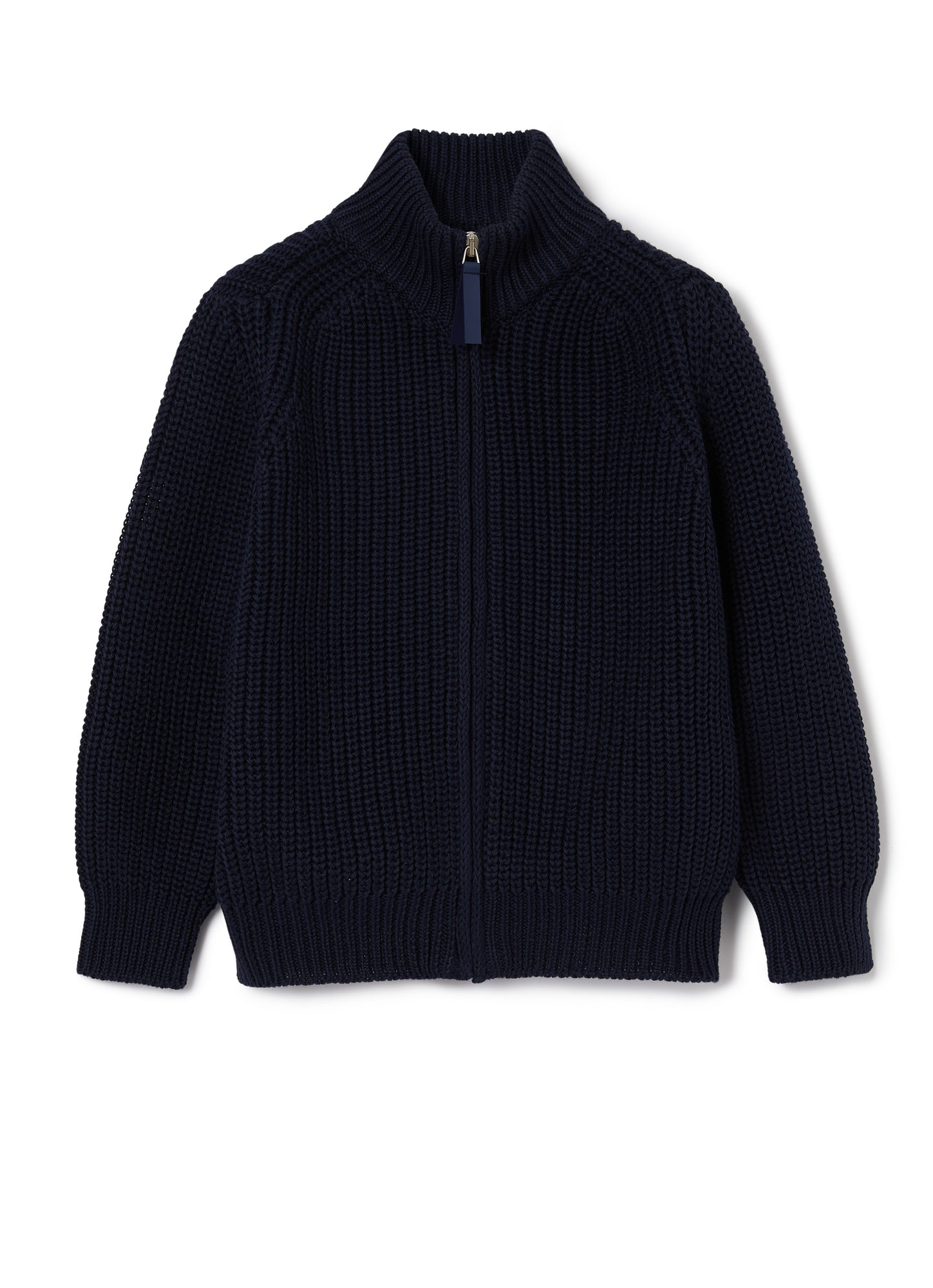 Zipped Cardigan | Blue