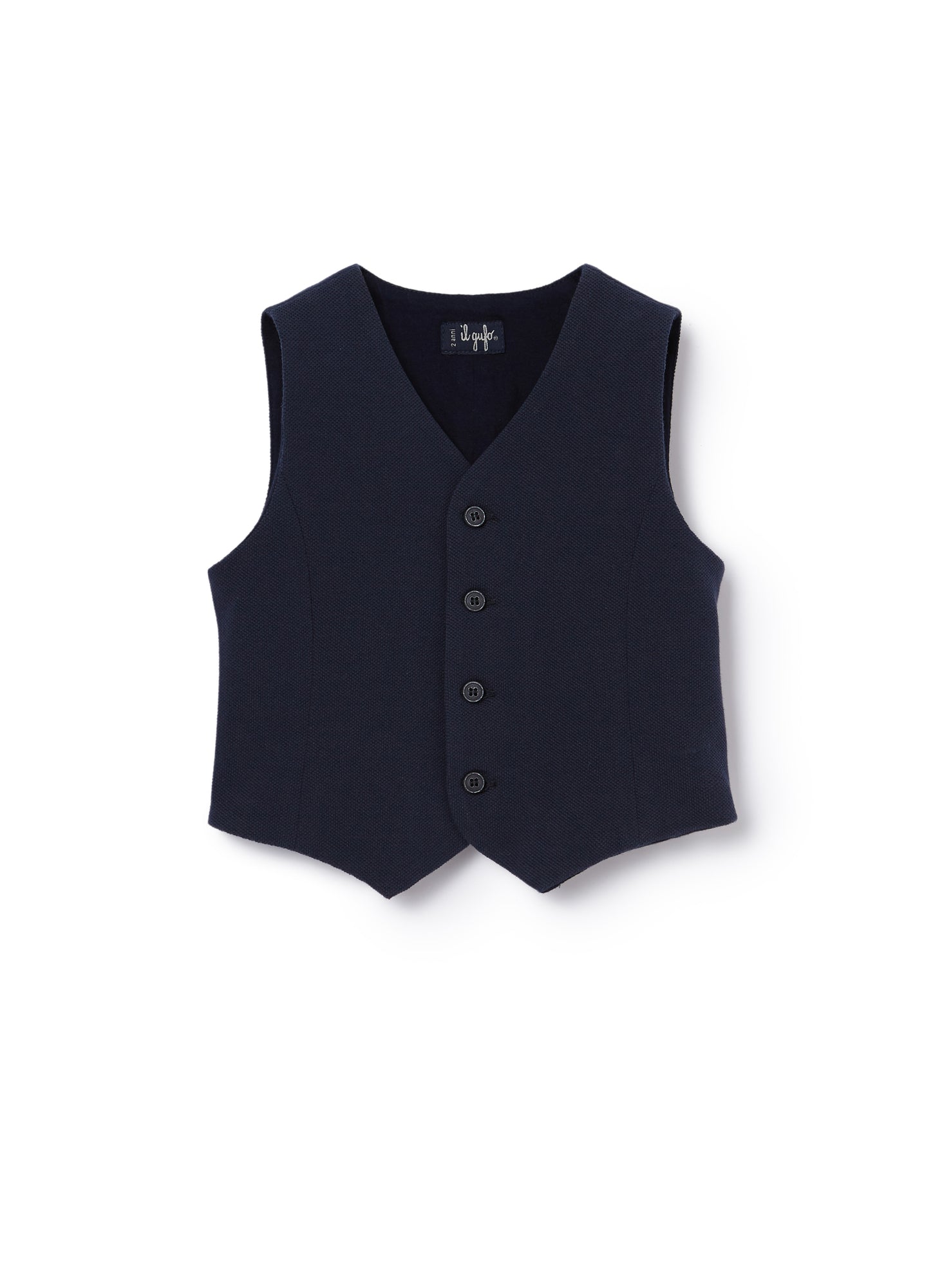 Pique Vest | Blue