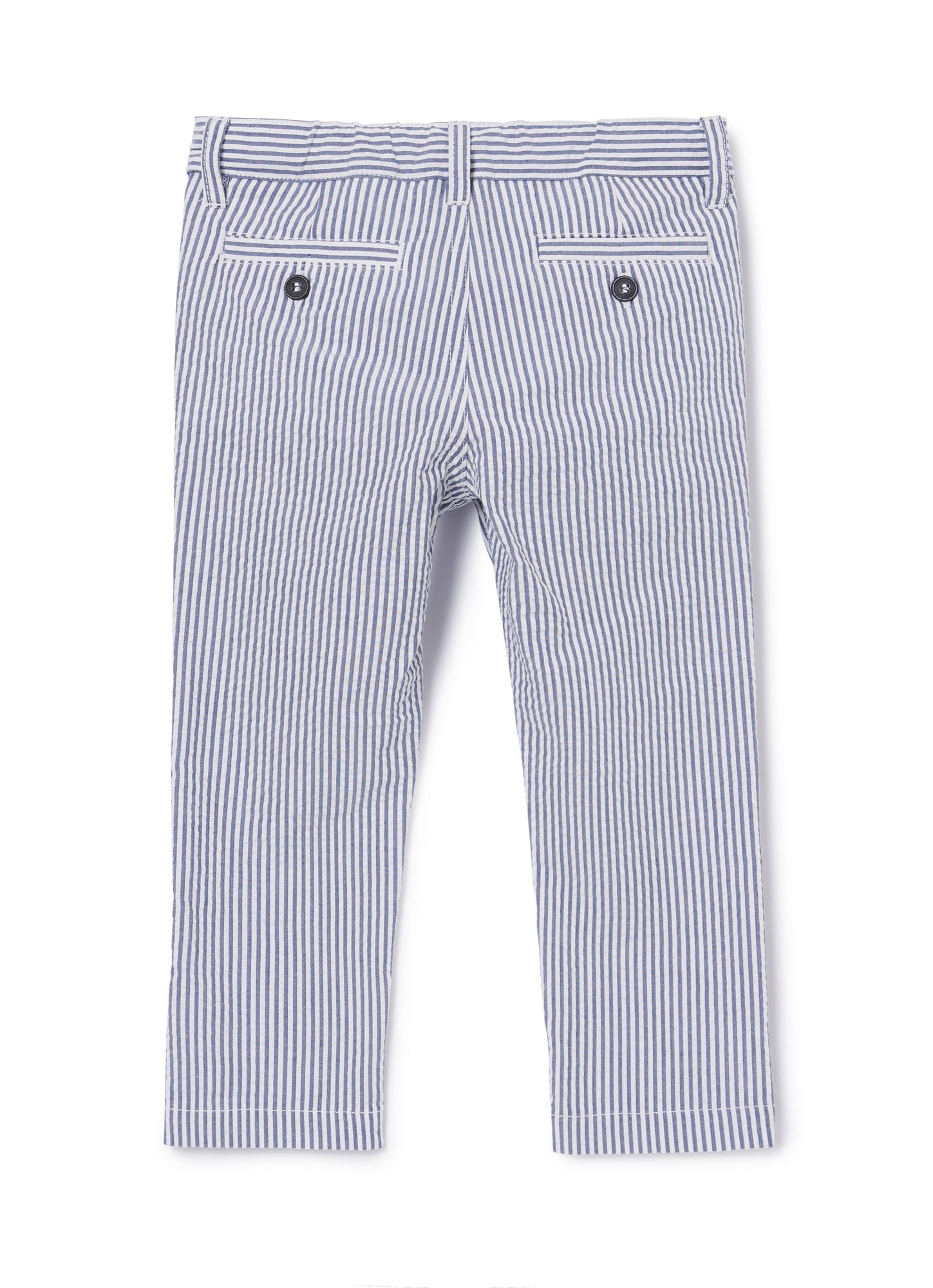 Classic Striped Trousers | Blue Denim