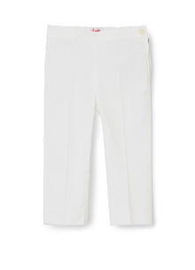Ankle Length Capri Pants | White