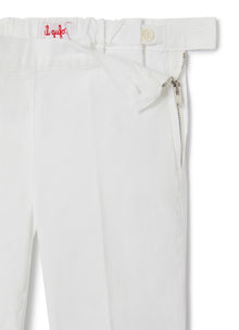 Ankle Length Capri Pants | White
