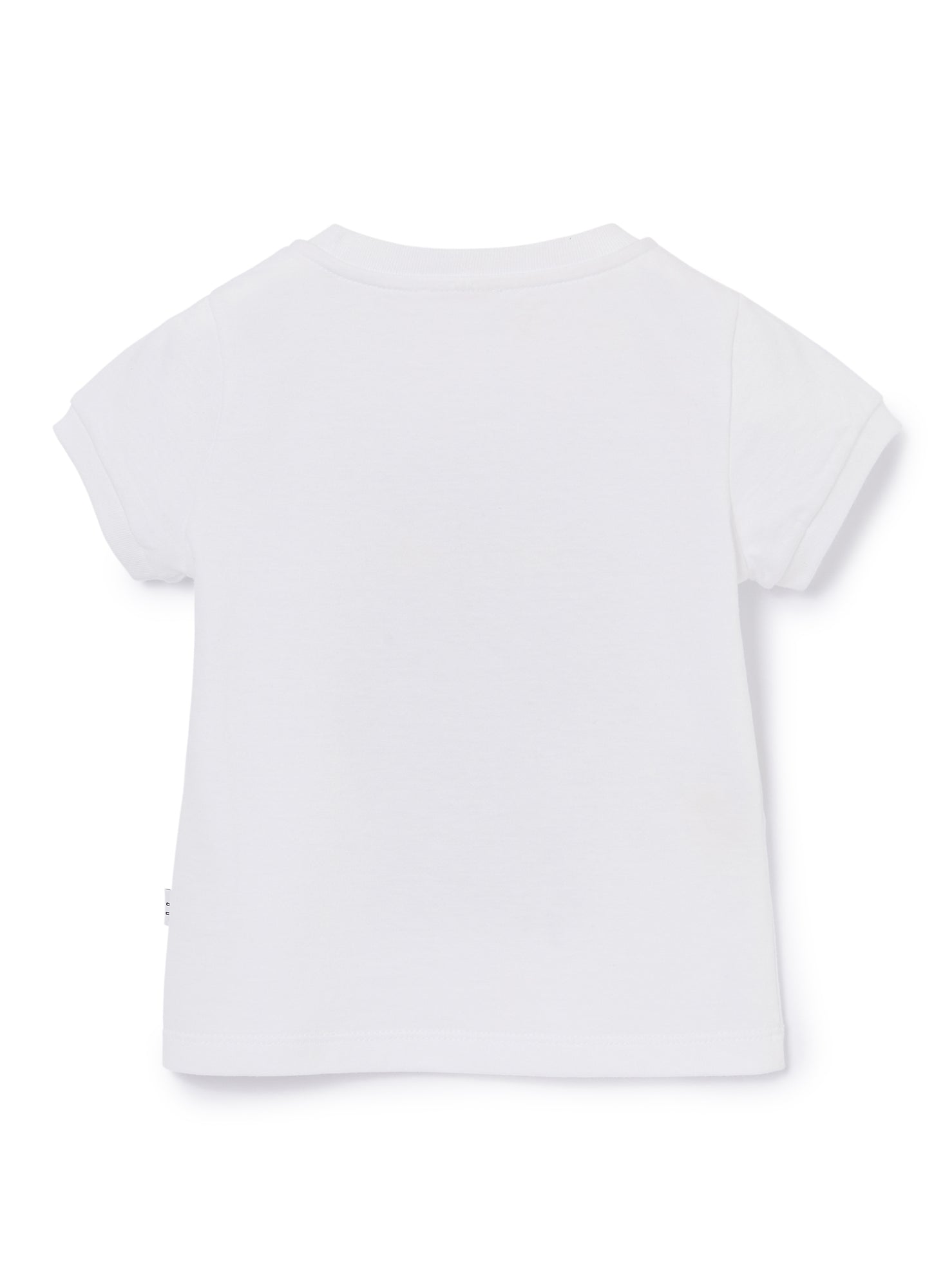 T-Shirt with Tattoo Owl | White/Chick Yellow