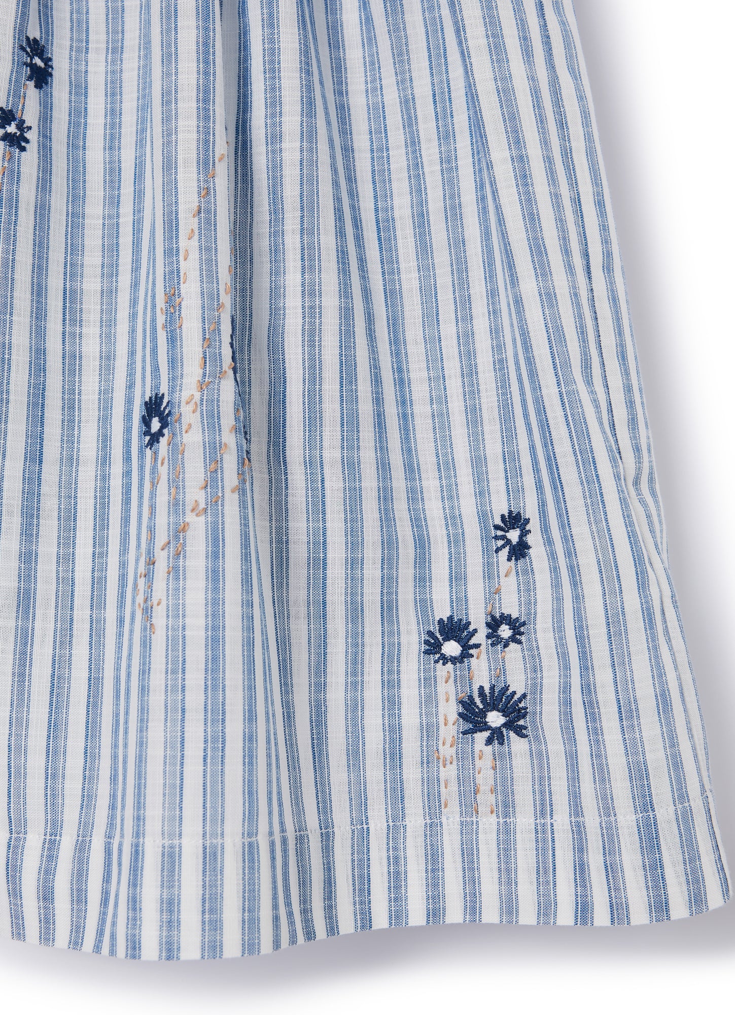 Striped Dress with Embroidery | Aviatore