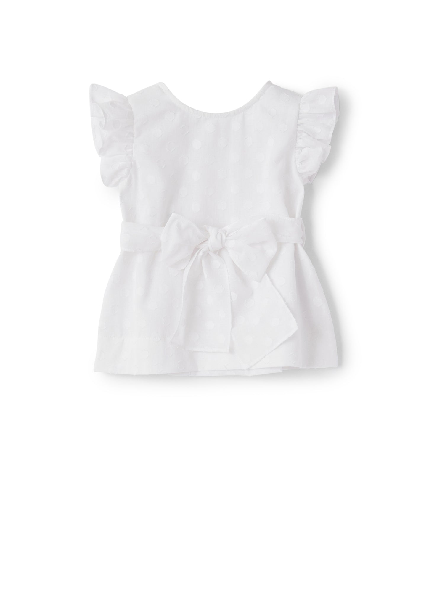 Cotton Top with Fil Coupe Processing | White