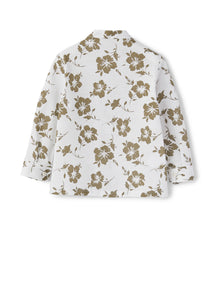 Long Sleeve Shirt with Floral Pattern | Crocodile