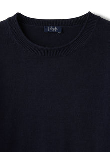 Cotton Crewneck Sweater | Blue