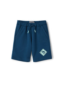 Air Force Cotton Bermuda Shorts | Baia/Acquamarina