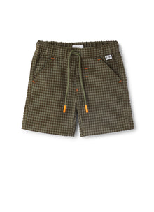 Bermuda Shorts with Elastic Waist | Verde Militare