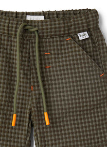 Bermuda Shorts with Elastic Waist | Verde Militare