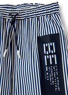 Striped Beach Boxer | Deep Blue