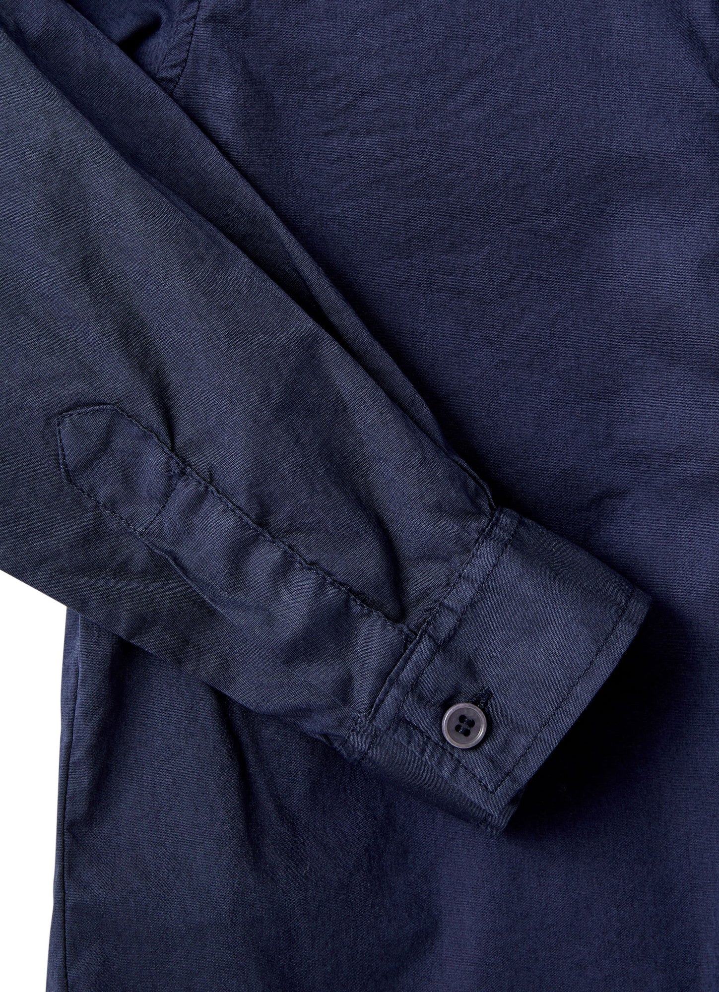 Cotton Poplin Korean Shirt | Blue