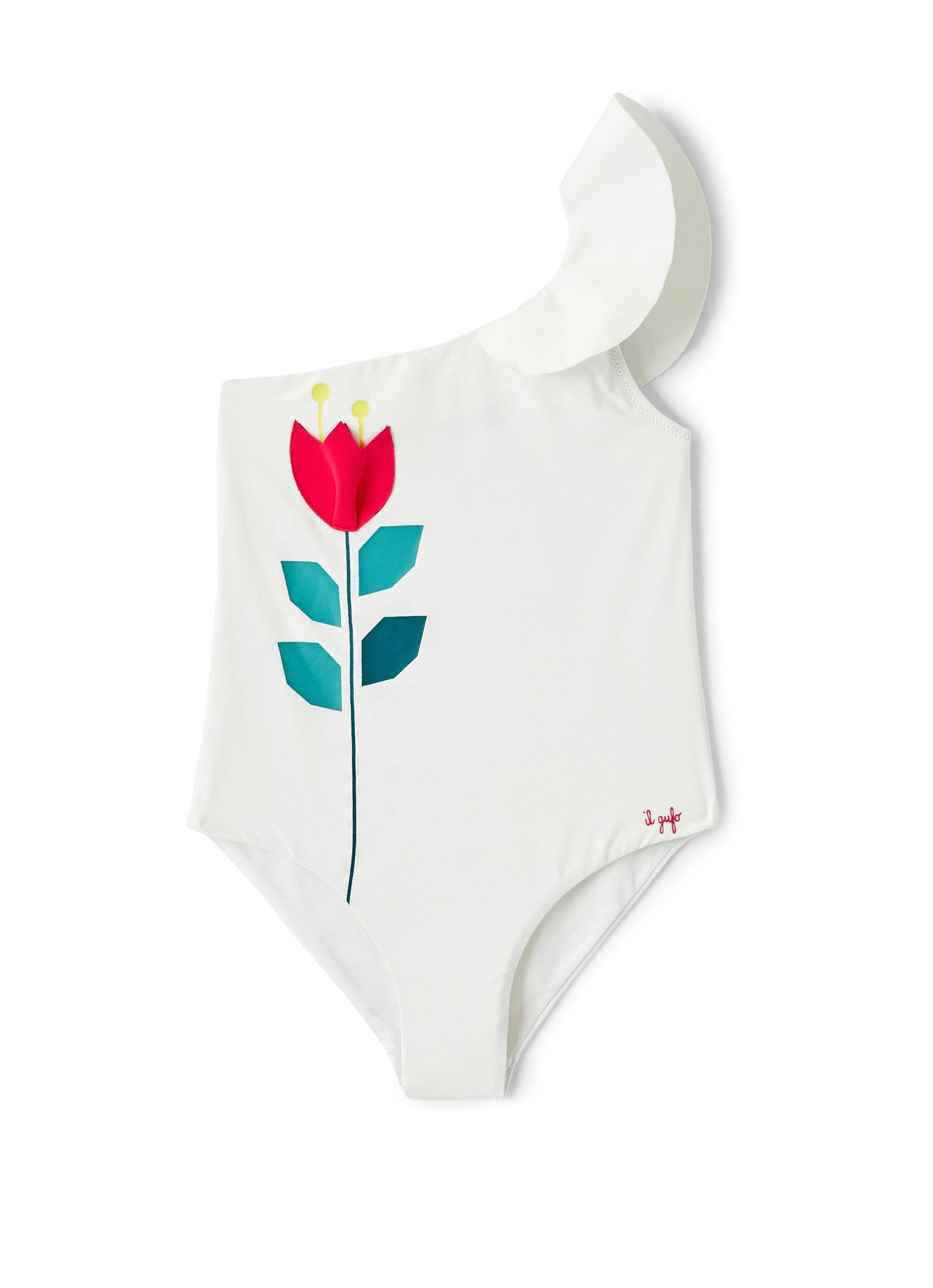 One-Shoulder Swimsuit | White