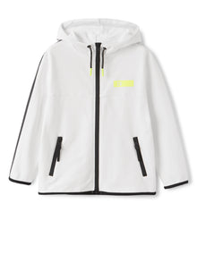 Sweatshirt with Taping | White/Chick Yellow