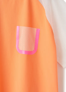 Orange Sensitive Fabrics T-Shirt | Carota/Rosa Fluorescente