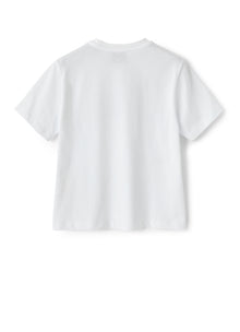 T-Shirt with Logo And Transparent Insert | White/Chick Yellow