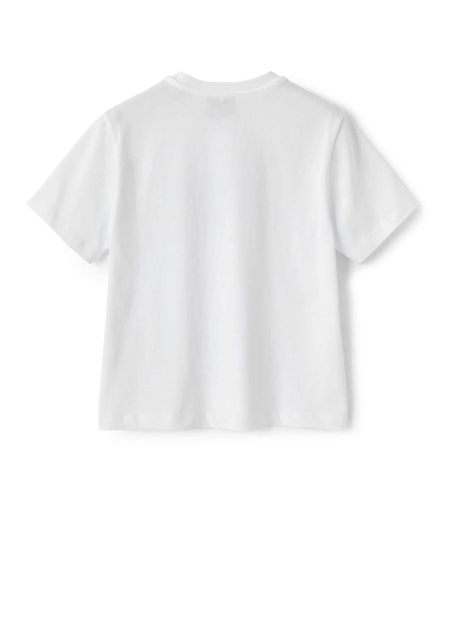 T-Shirt with Logo And Transparent Insert | White/Chick Yellow