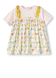Organic Cotton Dress with Print | Arancio