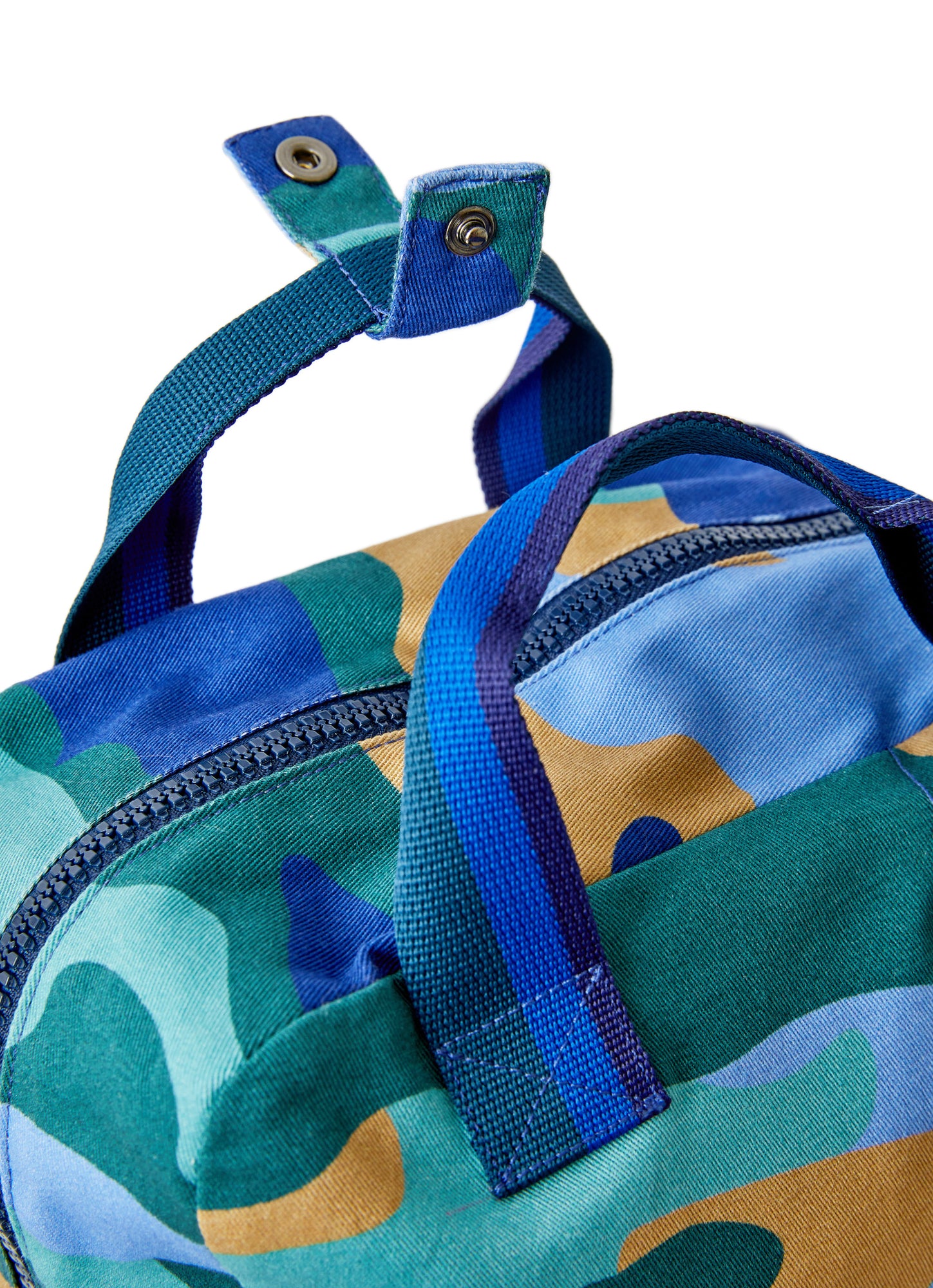 Camouflage Print Backpack | Celeste Scuro