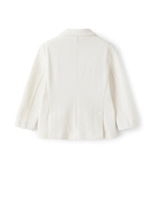 Blazer in Pique Cotton | Shell White