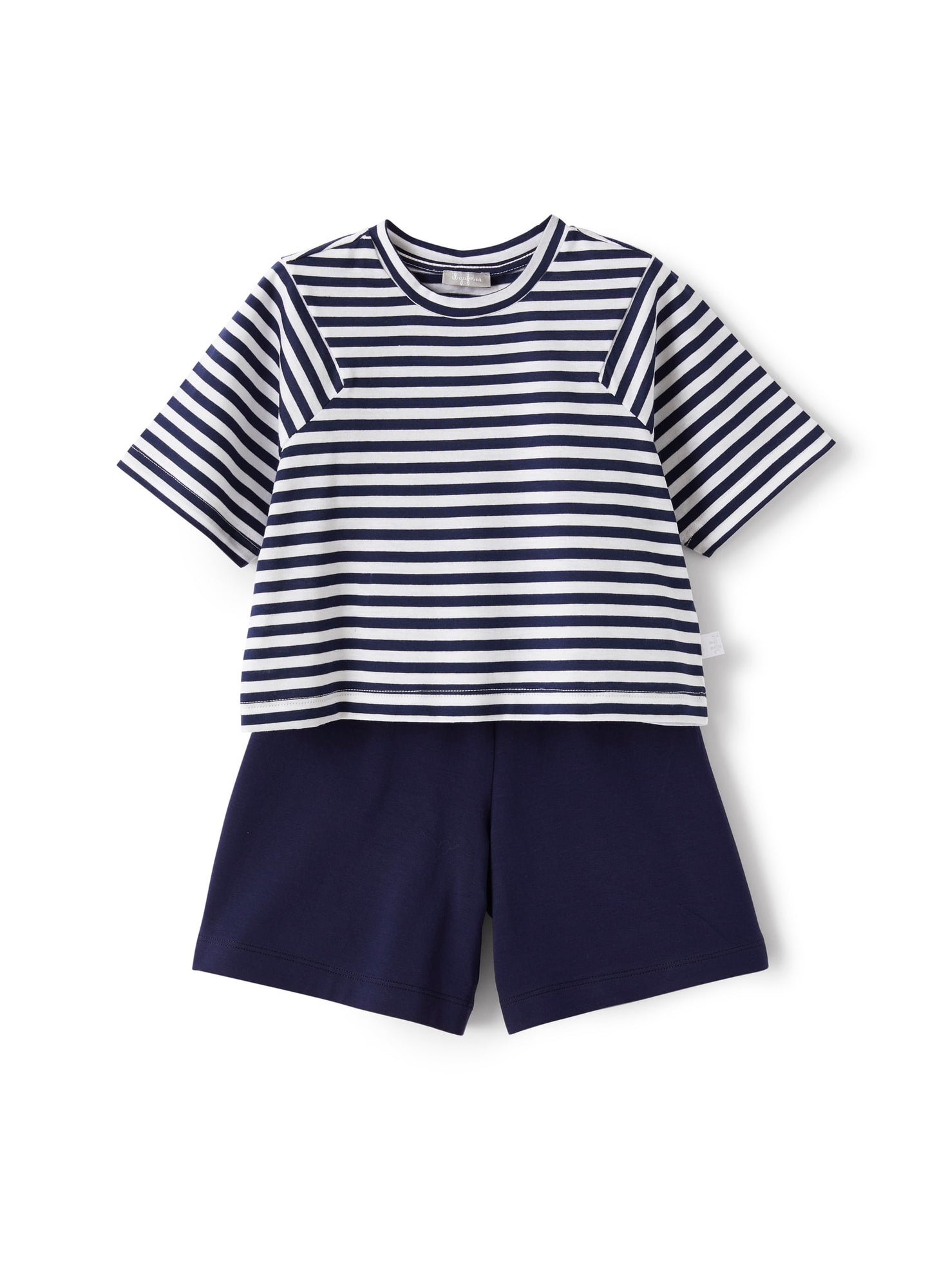Two-Piece Set in Striped Jersey | Blue