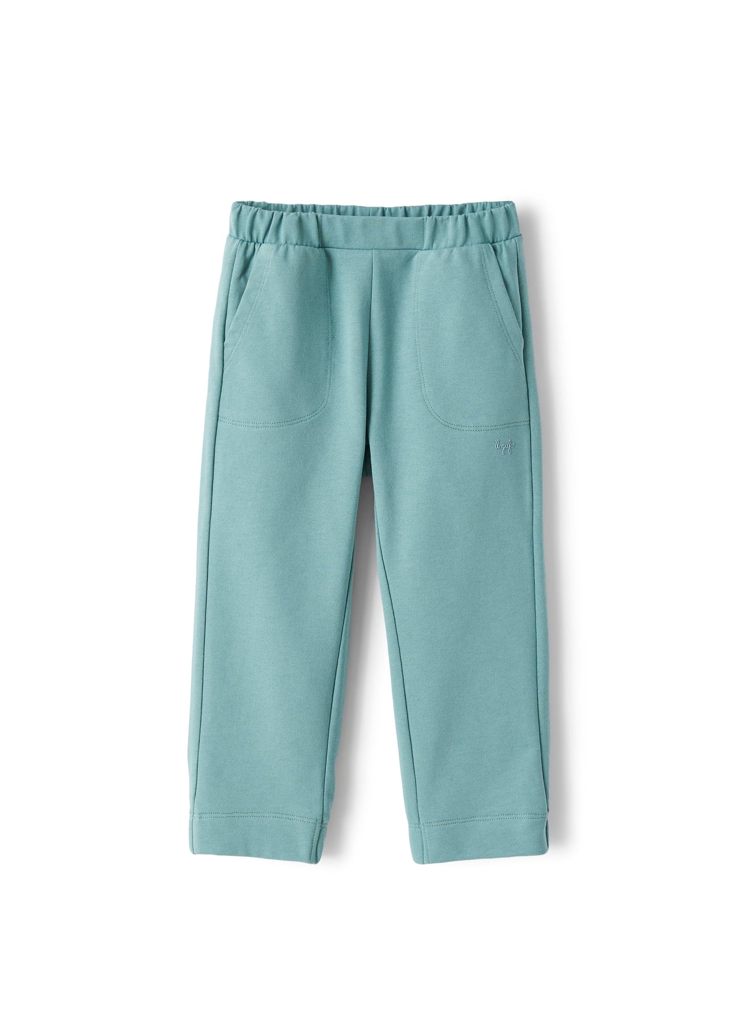Trousers in Cotton Fleece | Sage Green
