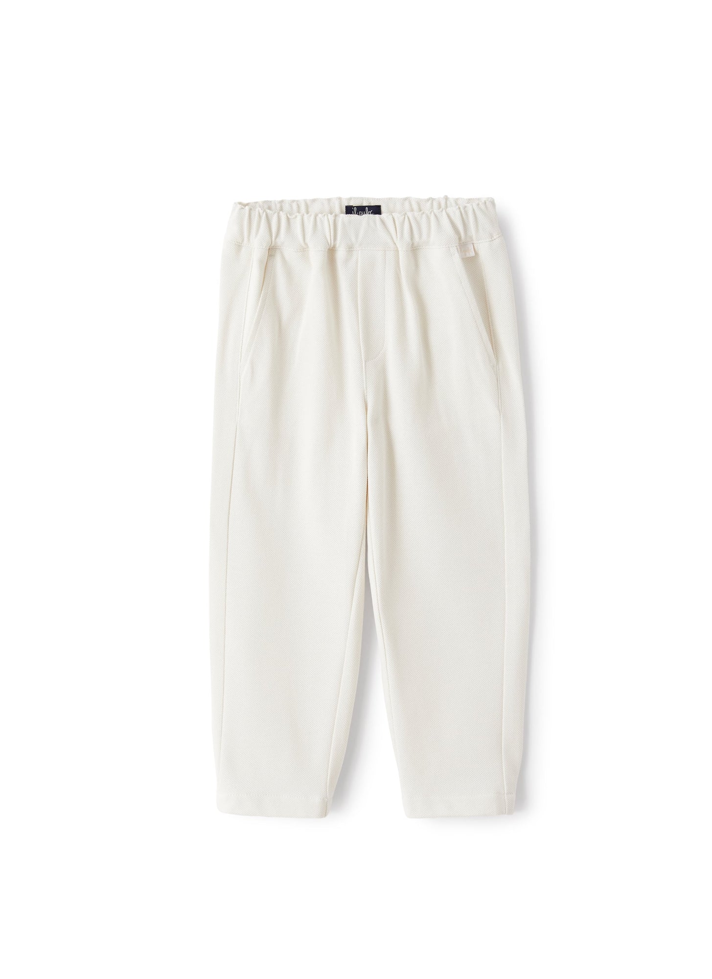 Trousers in Pique | Shell White