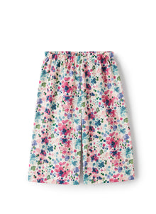 Capri Pants with A Floral Print | Cyclamen Pink
