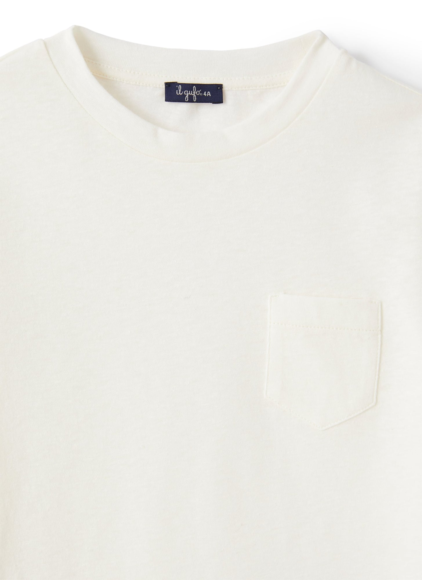 T-Shirt in Cotton And Linen | Milk