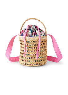 Bucket Bag with Fabric Lining | Cyclamen Pink