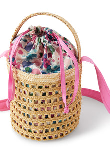 Bucket Bag with Fabric Lining | Cyclamen Pink