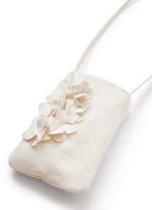 Cell-Phone Holder with Shoulder Strap in Cotton And Linen | Shell
