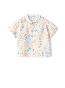 Cotton Shirt with Dragonfly Print | Pepe Rosa