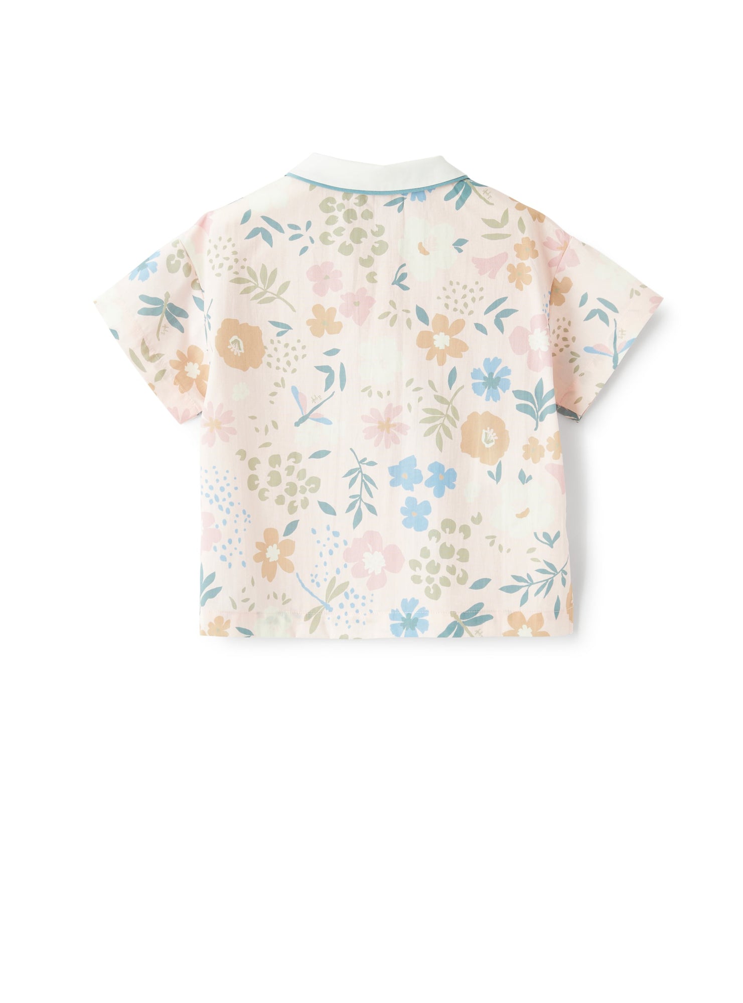 Cotton Shirt with Dragonfly Print | Pepe Rosa