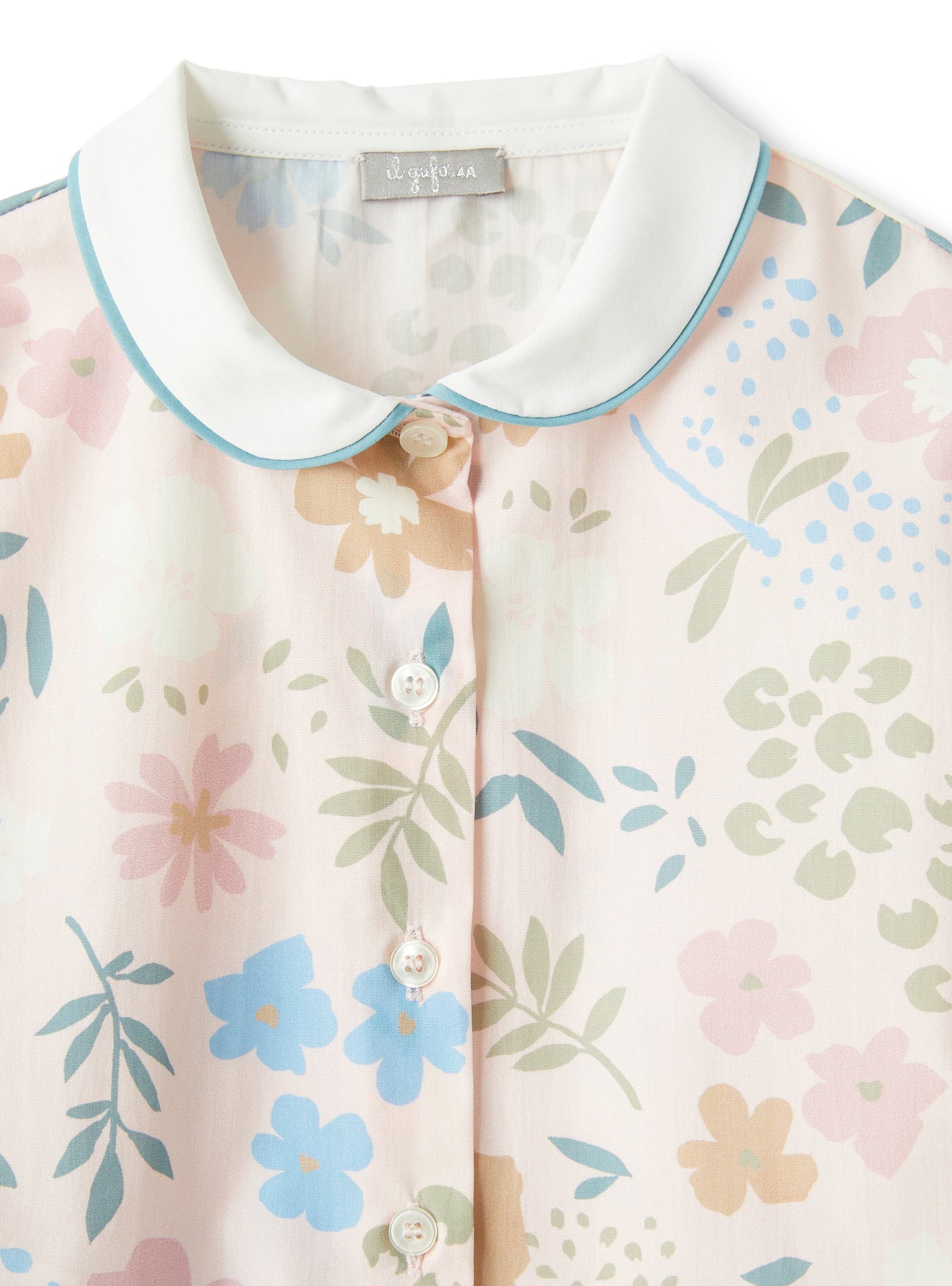 Cotton Shirt with Dragonfly Print | Pepe Rosa