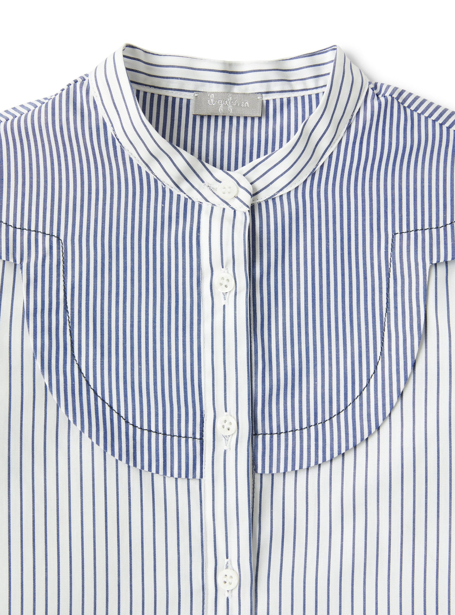Striped Cotton Shirt  | Blu Denim